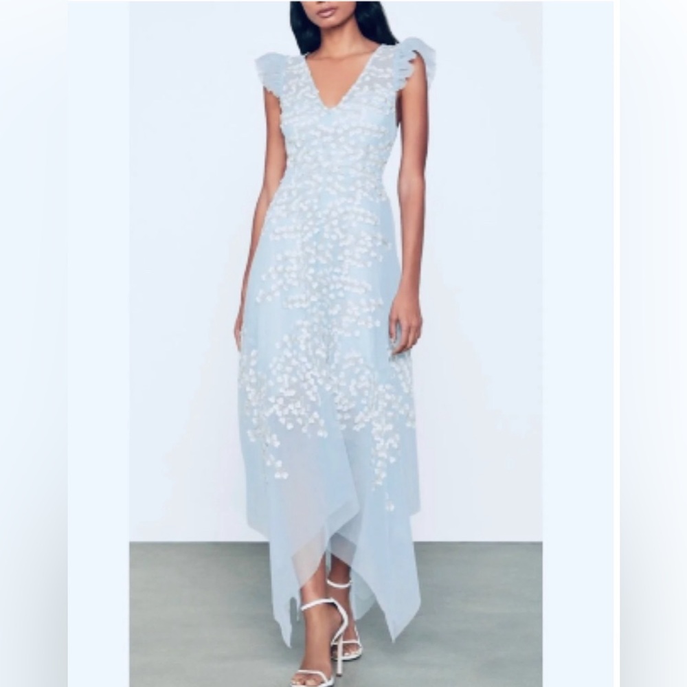 Gorgeous baby blue blossom dress